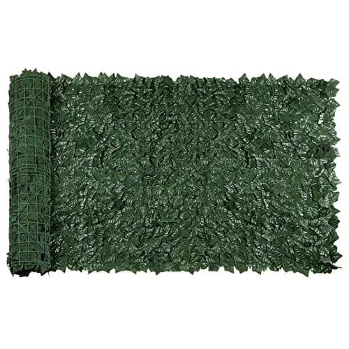 Artificial Ivy Privacy Fence,U'Artlines Heavy Duty Artificial Hedges Fence and Faux Ivy Vine Leaf Decoration Screen Garden Wall Fence for Outdoor Garden Decor (39.5x98.5Inch)