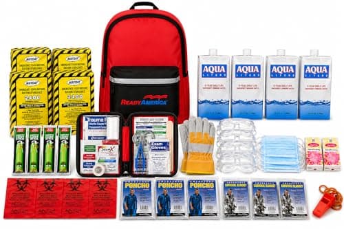 Ready America 70380, 4-Person 3-Day Emergency Backpack