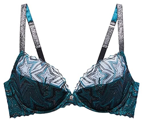 Savage X Fenty, Women's, SXF-B0906, 38D, Wildflower Blue Starstruck Embroidery
