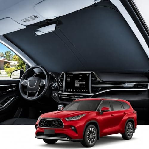 REEVAA Car Windshield Sun Shade for Toyota Highlander (2026-2020)