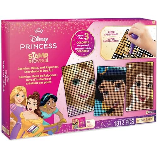 Make It Real Disney Princess Dot Art Kit - 1800 Stamper Dots & Posters