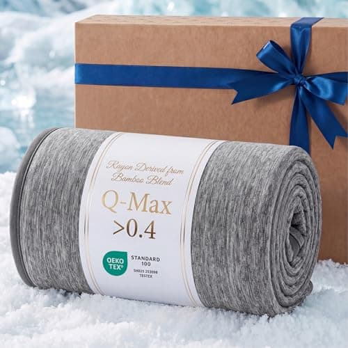 Bedsure Silky Soft Cooling Throw Blanket for Hot Sleepers, Picnic Camping Essentials Summer Cold Blanket for Couch, Rayon Derived from Bamboo Lightweight Bed Cooling Travel Outdoor Cool Throw, 50x70
