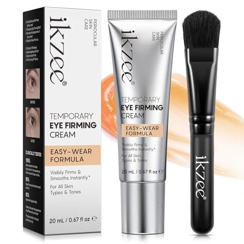 ISUNRISE Instant Eye Tightener Cream with Brush, Temporary Eye Tightener Cream Reduces Eye Bags & Puffiness, Wrinkles & Fine Lines, Lightweight Gentle Skin Care for All Skin Types