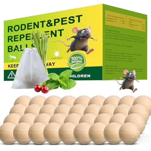 36 Pack Peppermint Rodent Repellent - Portable Mouse Repellent for Indoor & Outdoor Use, Long-Lasting Safe Mice Repellent, Natural Effective Mouse Repellent Pouches for Home/Garage/Garden (36)