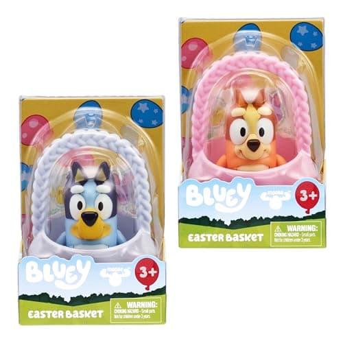 Bluey & Bingo Easter Basket Pack, Includes Figure & Stickers