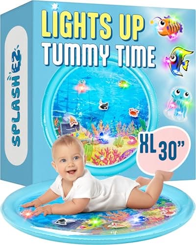 SplashEZ Tummy Time Water Mat for Babies, 30" X-Large