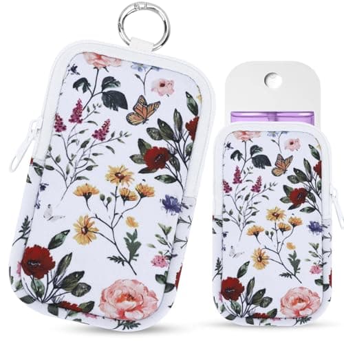 Tiltol Hand Sanitizer Spray Case,Compatible with Popular Sanitizers (floral)