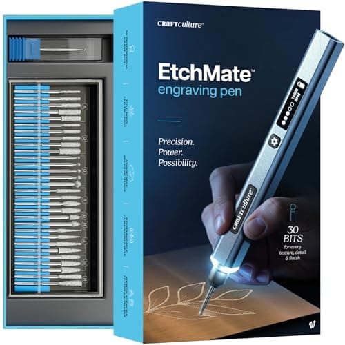 EtchMate Engraving Pen for Metal, Wood, Glass, Plastic & All Materials