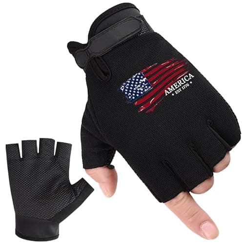 FOECBIR Workout Gloves for Men & Women, Half Finger Weight Lifting Gloves with Adjustable Wrist Road Sport Anti-Slip Gym Cycling Biking Breathable (1776, L)