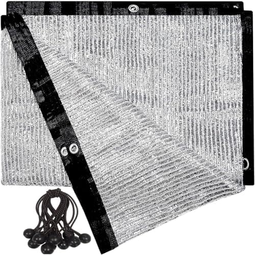 70% Reflective Aluminet Shade Cloth for Garden 3 x 10 FT,Mesh Silver Tarp