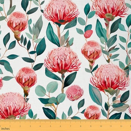 Feelyou Floral Fabric by The Yard Soft 1 Yard