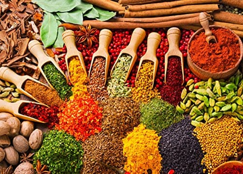 HUADADA 1000 Piece Puzzles for Adults - Colourful Spices - Jigsaw Puzzles for Adults 1000 Piece Educational Games Colorful Puzzles for Home Decoration(27.6"x 19.7")