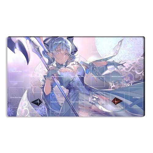 New Mlikemat Playmat Labrynth of the Silver Castle TCG CCG OCG Trading Card Game Mat with Zones + Free Bag (ZD014-031-A)