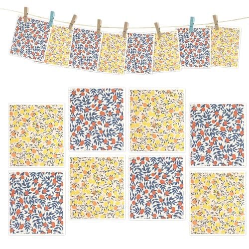 YoulerTex Swedish Dishcloths Dish Towels Set: 6 Packs Cellulose Sponge Cloths Reusable Cleaning Cloths for Kitchen Absorbent Reusable Paper Towels Dish Cloth Non-Scratch No Odor (8 Pcs Fruit)