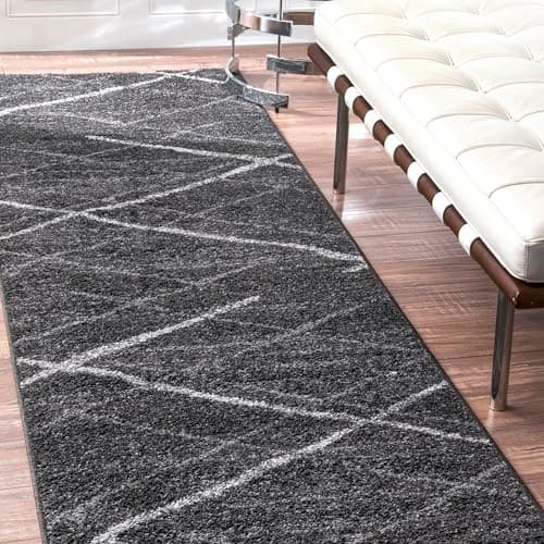 Nuloom Thigpen Charcoal/Grey, 2' x 6', Soft and Cozy, High Traffic, Stain Resistant, Easy Clean, Non-Shed, Durable Area Rug for Bedroom, Living Room, Dining Space, Den, Foyer, Entryway
