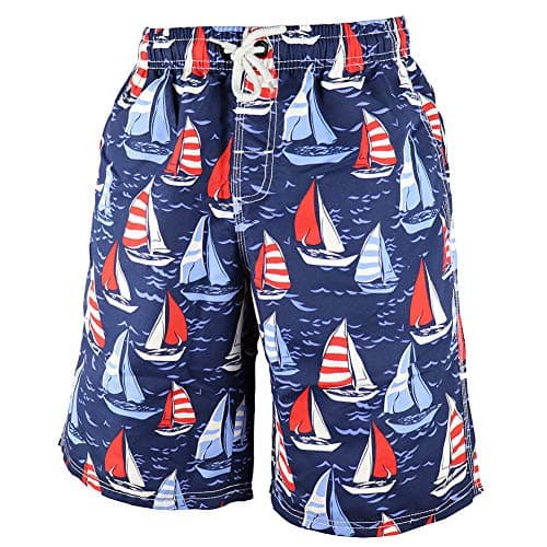 PREFER TO LIFE Mens Boardshorts Long Swim Trunks Quick Dry Loose Below Knee Water Park Yacht surf Shorts for Men no mesh Lining