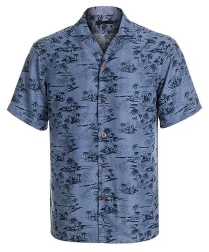 Hawaiian Shirts for Men Short Sleeve Regular Fit Mens Floral Shirts(TS25-M)