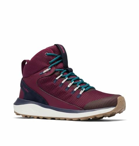 Columbia Women's Trailstorm Mid Waterproof, Marionberry/Deep Water, 7.5