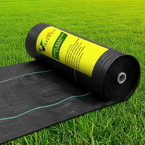 Vanver Weed Barrier Landscape Fabric Heavy Duty,2.8FT x 50FT Premium Garden Weed Blocker Fabric for Weed Control, Plastic Ground Cover with Woven Weed Cloth,Durable Landscaping Fabric
