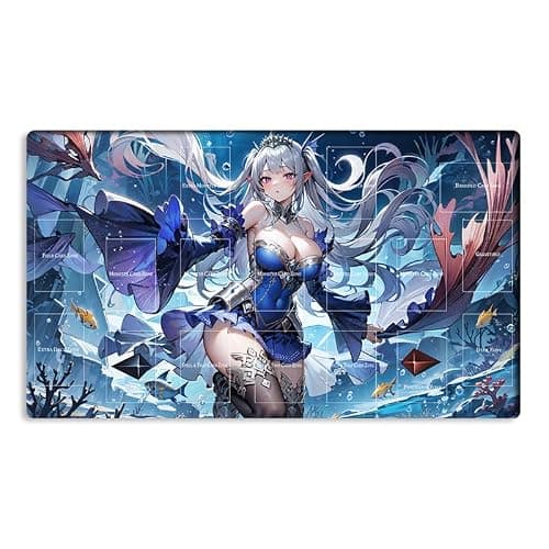 New Mlikemat Playmat Tearlaments Scheiren TCG CCG OCG Trading Card Game Mat with Zones + Free Bag (ZD014-645-A)