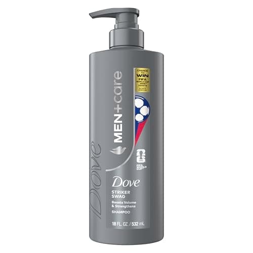 DOVE MEN + CARE Hair Care 1 count Striker Swag to Boost Volume & Strengthen Hair, with a Chance to Win FIFA WORLD CUP 2026 Tickets, 18 Fl oz