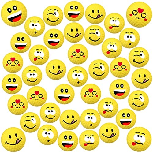 Jerify 40 Pcs Foam Golf Ball, 1.57 Inch Mini Practice Balls, Yellow