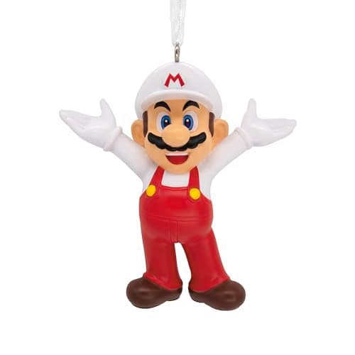 Hallmark Nintendo Super Mario Fire Mario Christmas Ornament