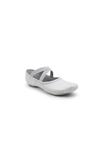 Capezio Men's Canvas Romeo Ballet Shoe, White, 12.5 W