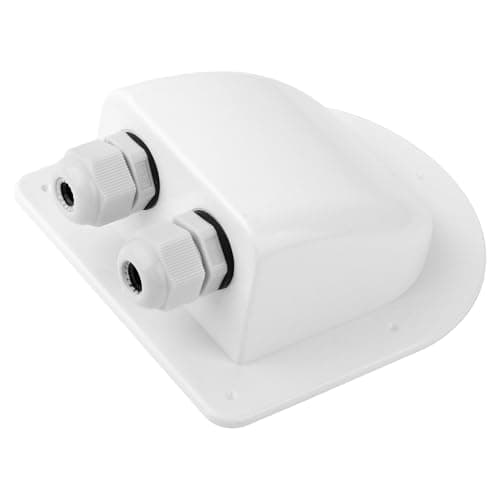 EINDER Waterproof Solar Double Cable Entry Gland, White