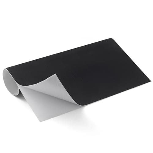 PAWBOSE Heat Shield Automotive Aluminum 12"x24" - Reflects 95% Radiant Heat for Stove, Exhaust, Motorcycle, Fireplace, Cabinets & Refrigerator Protection (Black)