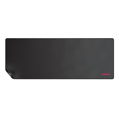 Cherry MP 2000, Premium Mouse Pad in XXL (31.50" x 13.78" x 0.20"), Smooth Fabric Surface for Precision, Sewn Edges, Non-Slip Bottom, Rollable, Comfortable, Black