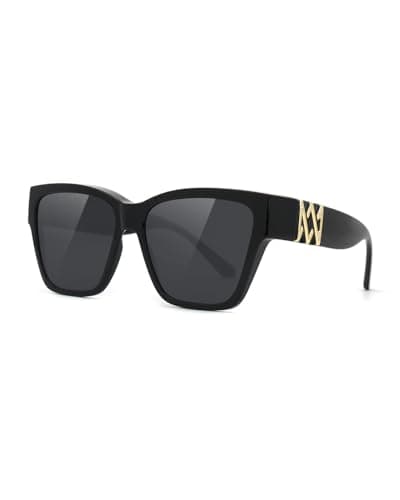 Meeloog Over Glasses Sunglasses for Women Polarized Stylish Cateye Shades Go Over Glass Women for Driving Large MST0065