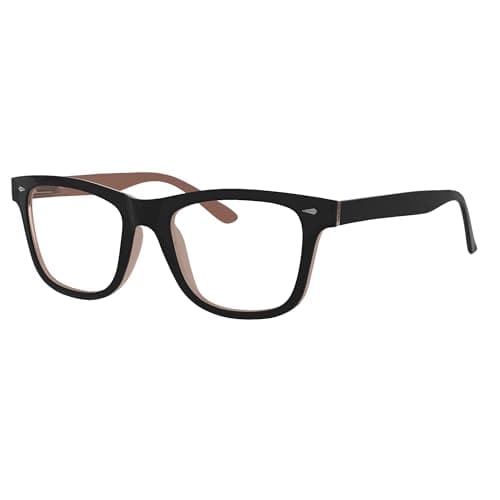 Eyekepper Reading Glasses Men, Readers for Women, 0.75 Stylish Black/Brown