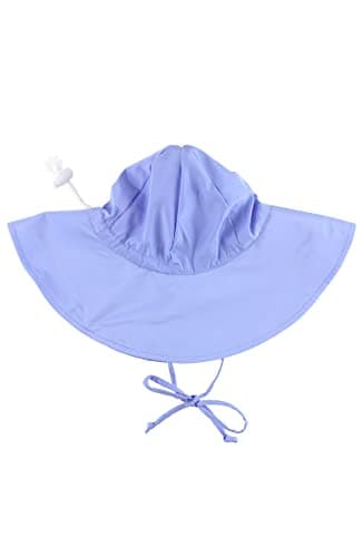 RuffleButts Baby-Girls Sun Hat Floppy Wide Brim UPF 50+ - Baby Sun Hat with Sun Protection