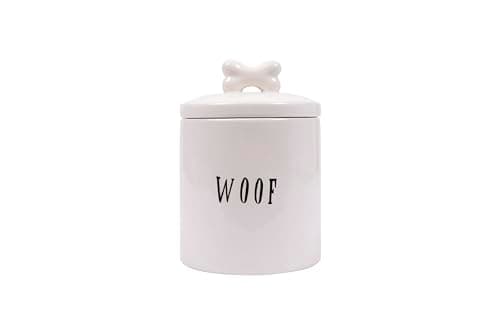 Creative Co-Op Woof Jar with Bone Handle on Lid