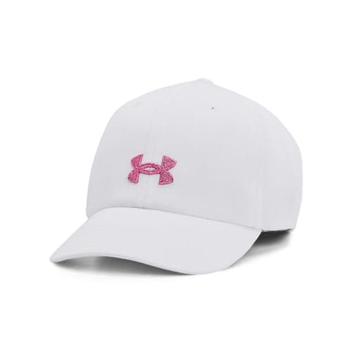 Under Armour Womens Blitzing Wrapback, (101) White / / Metallic Pink Edge, One Size Fits Most