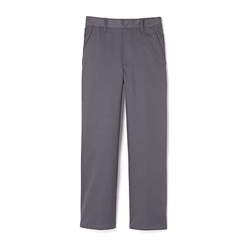 French Toast Boys Pull-on Relaxed Fit School Uniform Pant (Standard & Husky), Heather Gray, 7