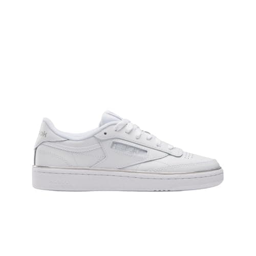 Reebok Women's Club C 85 Sneaker, White/White/Barely Grey, Size 6.5