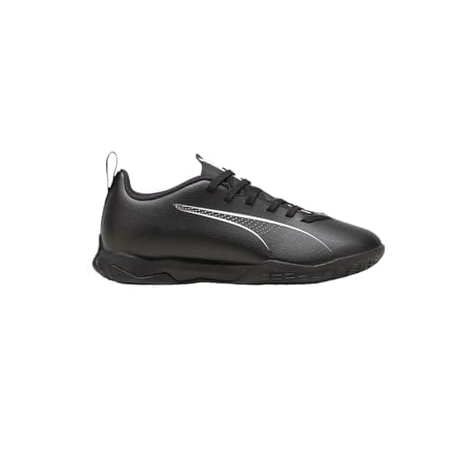 Puma Unisex-Child, Ultra Play Indoor Training, Puma Black-Puma White, Big Kid 4
