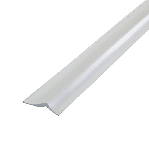 MD Building Garage Door Top and Sides Seal, White, 30ft x 1-1/2in