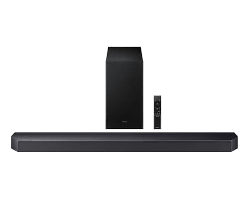 Samsung Q Series Soundbar (2025 Model), HW-Q600F 3.1.2 Channel Soundbar with Wireless Subwoofer, Supports Dolby Audio/DTS Virtual:X, Q-Symphony, and Gaming Pro Mode for Immersive TV & Movies.