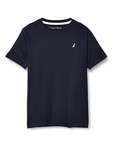 Nautica Boys' Legacy Short Sleeve Crew Neck T-shirt, Legacy Sport Navy, 10-12
