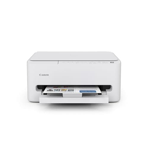 Canon PIXMA TS4320 Wireless Color Inkjet Printer for Duplex Printing, White – Home Printer with Copier/Scanner, Compact Design, Easy Setup, 1 Year Limited Warranty