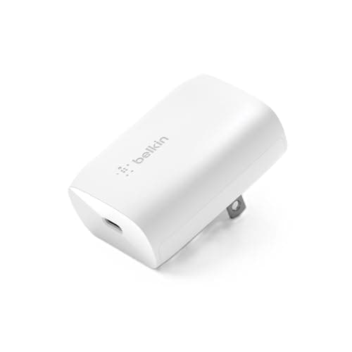 Belkin USB C Charger Block 30W - USB-C to Lightning Cable Included - PPS PD 3.0 Super Fast Charging - Compatible with Apple iPhone, AirPods, & more - White
