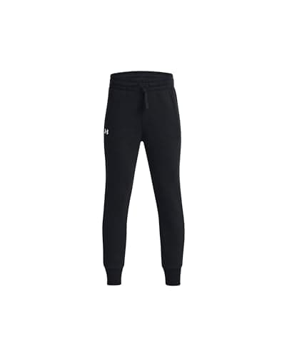 Under Armour Girls Rival Fleece Joggers, (001) Black / / White, X-Small
