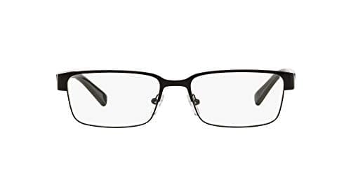 Armani Exchange A|X Mens AX1017 Rectangular Prescription Eyewear Frames, Black/Demo Lens, 54 mm