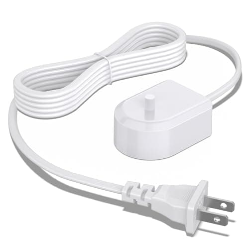 Vanjua Replacement Charger Base for Philips Sonicare Electric Toothbrush HX6100, HX9000 / HX8000 / HX6000 / HX3000 Series Portable Waterproof Travel Charging Power Cord (White)
