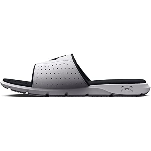 Under Armour Men's Ignite Pro Slide, (100) White/White/Black, 17, US