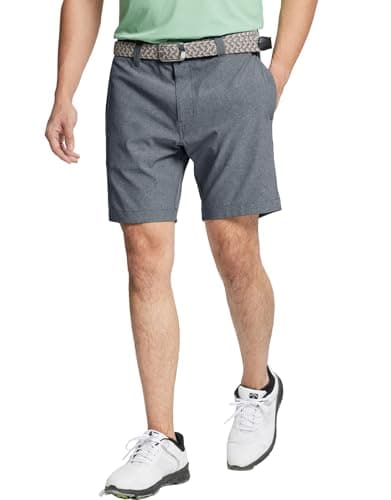 M MAELREG Golf Shorts Casual Quick Dry Lightweight Soft Flat Front Sports Business Pocket 7 inch Inseam Polo Shorts for Men Navy