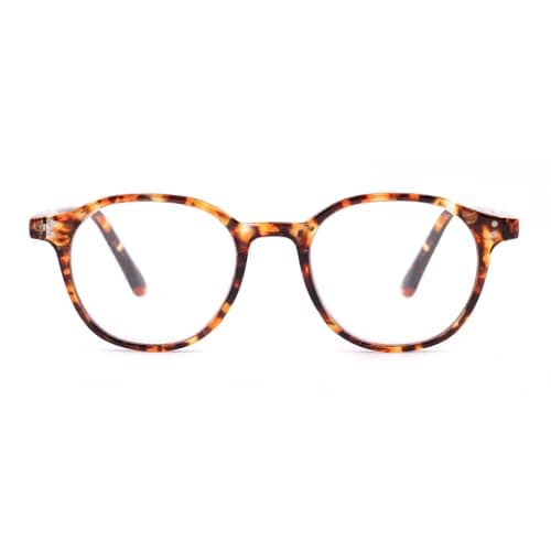 firstsense Reading Glasses For Men Women Blue Light Blocking with Spring Hinge Fashion Pattern Print, Blocking Readers Anti UV Ray Filter Eyeglasses,(Tortoiseshell,1.5